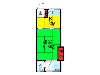 間取図 月出ハイツ