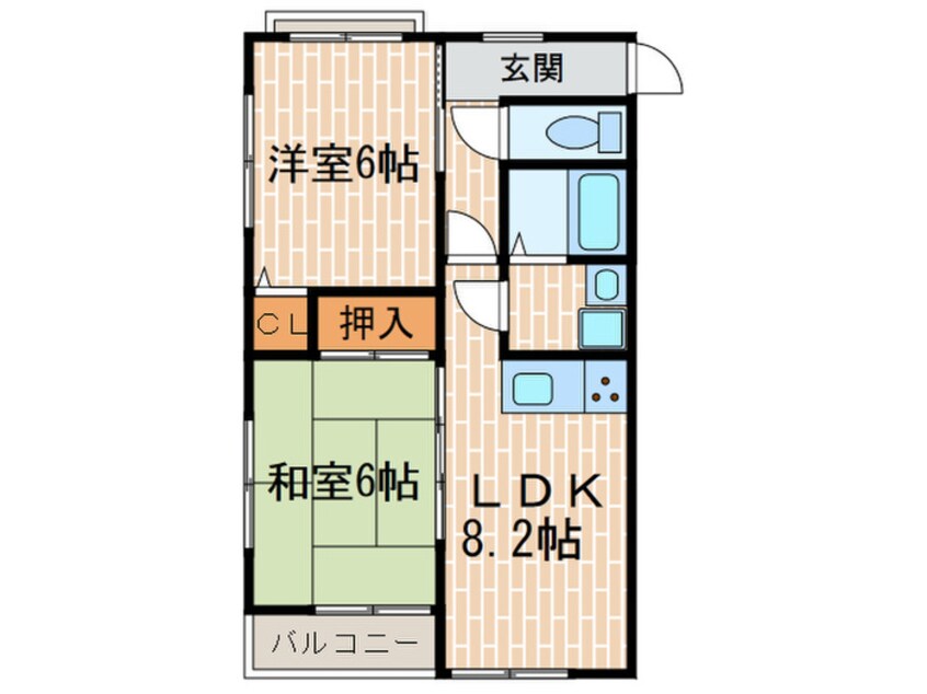 間取図 サンハイツ広野