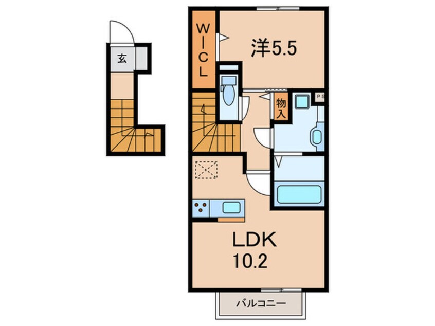 間取図 アソークコート