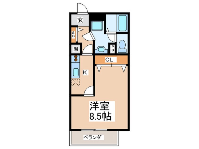 間取図 シャト－弁天　参番館