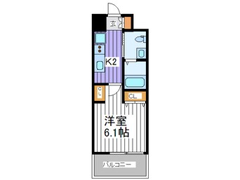 間取図 ｴｽﾃﾑﾌﾟﾗｻﾞ難波WESTﾘﾊﾞ-ｸﾛｽ(1504)