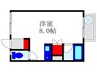 プレシア蛍池 1Rの間取り