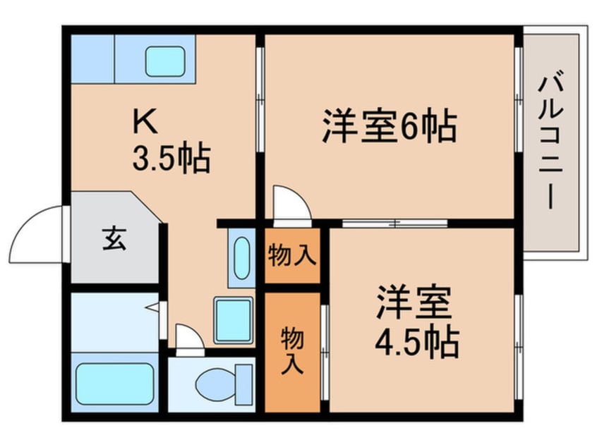 間取図 ハイツアオイ