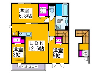 間取図 オルソ　B棟