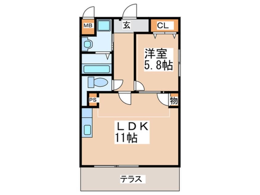 間取図 グランディ－ル