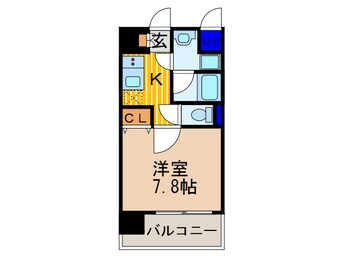 間取図 ﾍﾞﾗｼﾞｵ五条堀川Ⅲ(205)
