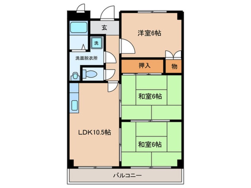 間取図 パークロイヤル宮山