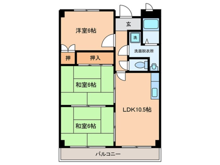 間取図 パークロイヤル宮山