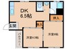 川畑マンション 2DKの間取り