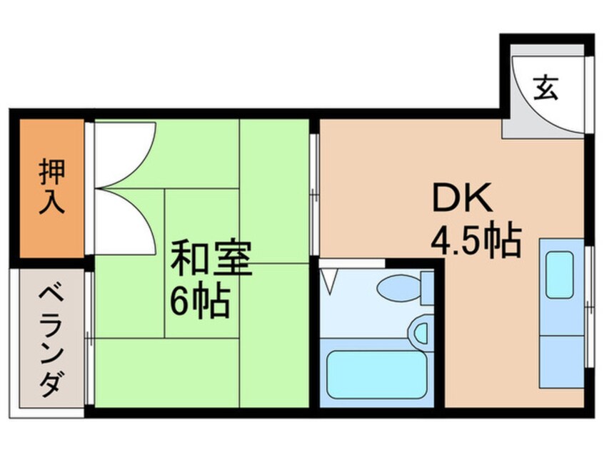 間取図 エクセレント舟田Ⅱ