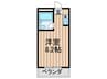 コーポ尾上 1Rの間取り