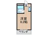 コーポ尾上 1Rの間取り