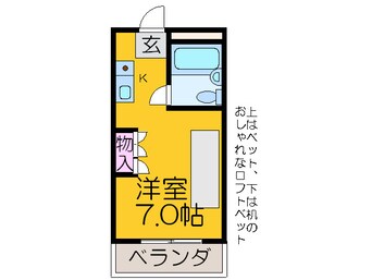 間取図 コーポ尾上