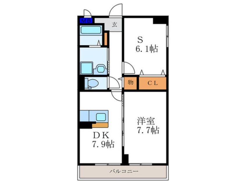 間取図 MERCI GARDEN嵯峨