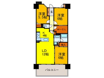 間取図 ｻﾞ・ﾚｽﾀｰｼﾞｭﾚｸﾚﾄﾞｰﾙ大阪(202)