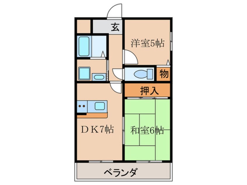 間取図 カーサヒラキ