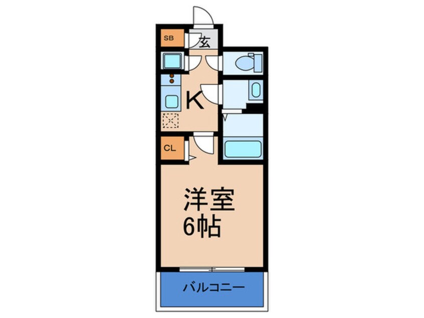 間取図 ﾚｼﾞｭｰﾙｱｯｼｭOSAKAﾃﾞｲﾌｨｰﾙ（704）