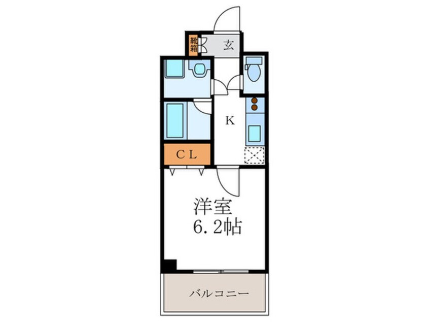 間取図 アスヴェル京都外大前(505)