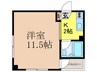 ルーチェ別院 1Kの間取り