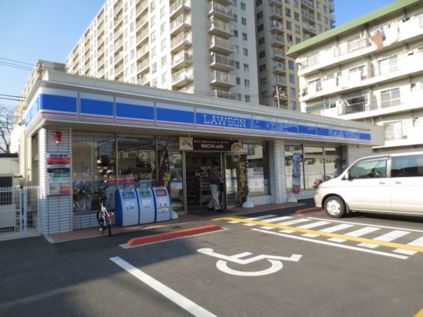 ローソン枚方楠葉花園町店(コンビニ)まで615m 樋之上町マンション