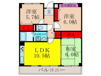 間取図 ヴィルゴ・アレンダ－ル