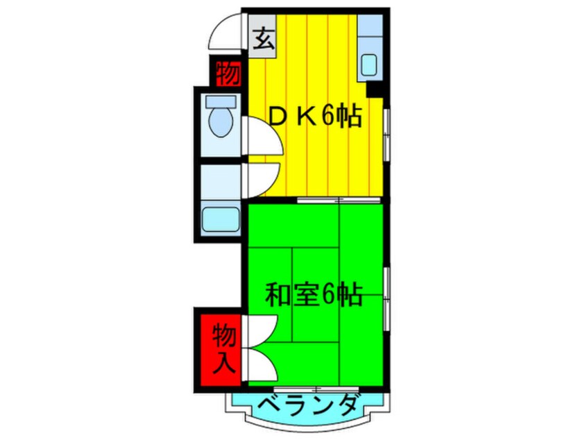 間取図 レインボー大前