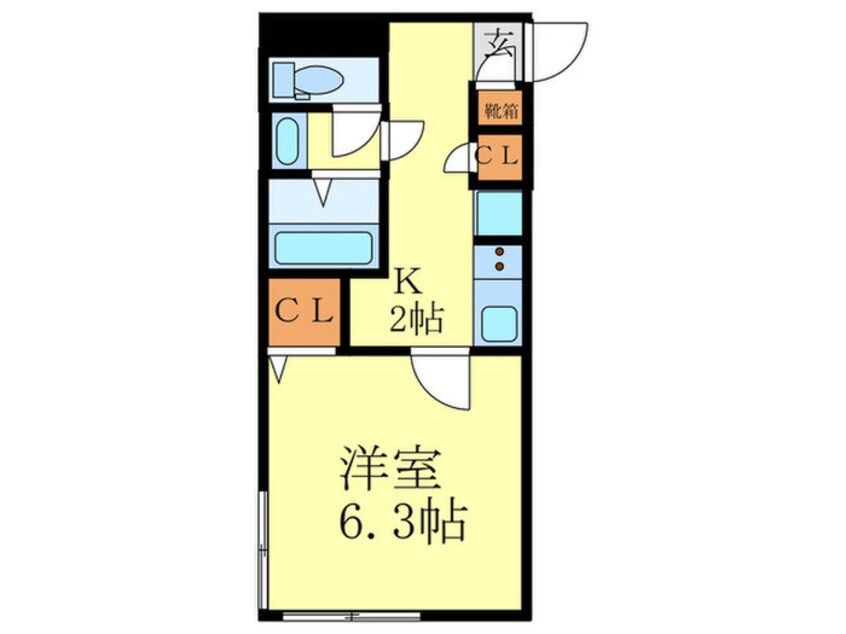 間取図 ミヤヴィ御所西