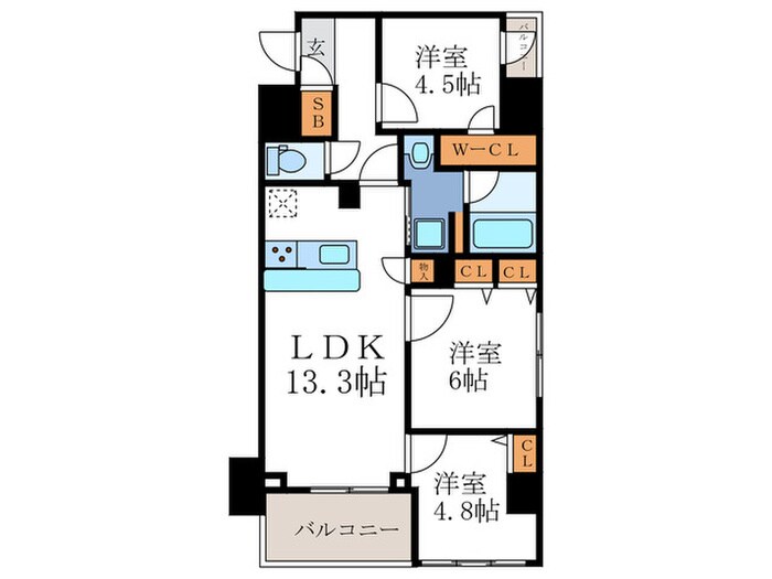 間取り図 Mare京都一条