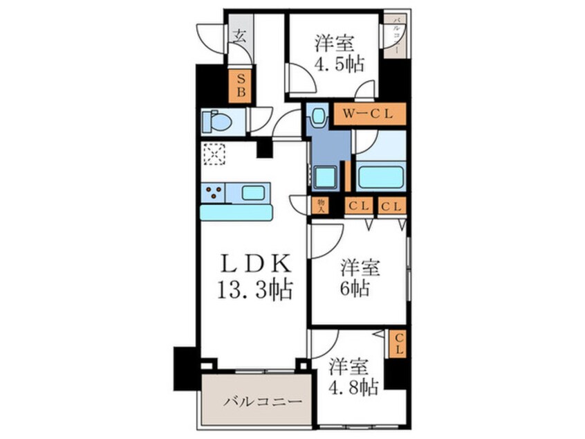 間取図 Mare京都一条