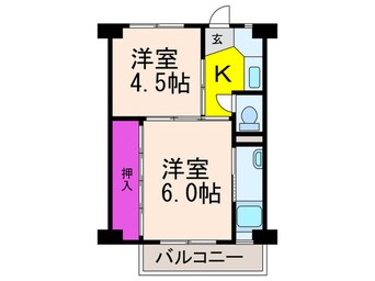 間取図 ビレッジハウス西町4号棟