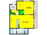 富田林市高辺台3丁目戸建 1LDKの間取り