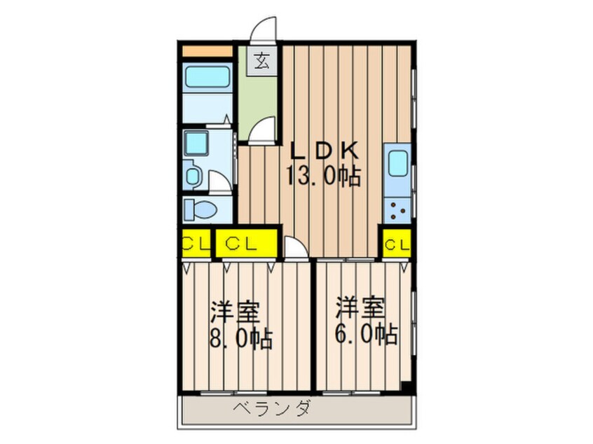 間取図 レオハイム東山