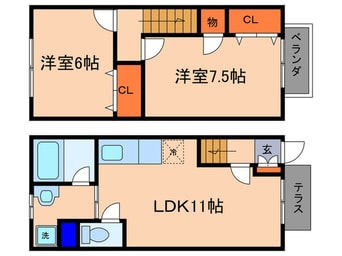 間取図 Branche　Bonheur