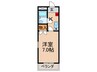 大東御殿山ビル 1Kの間取り