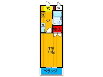 間取図 大東御殿山ビル