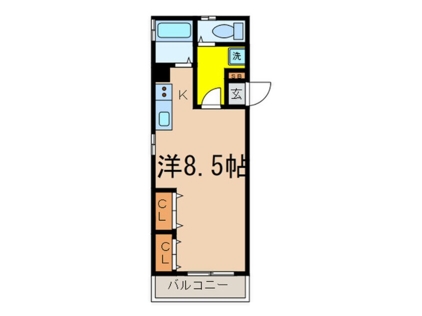 間取図 シャトレ春日野道