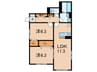 MAISON  DE  HIRO  2 2LDKの間取り