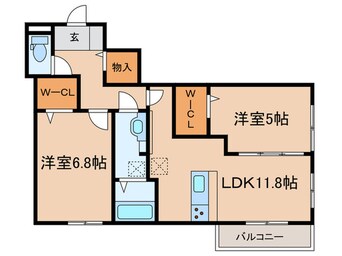 間取図 仮)エテルノ塚口