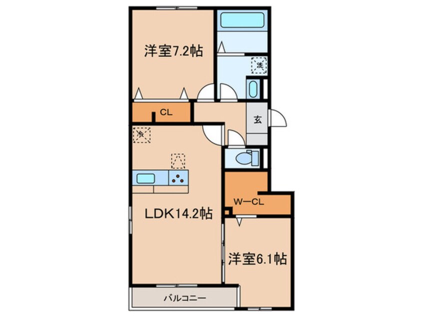 間取図 仮)エテルノ塚口