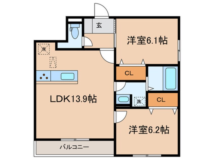 間取図 仮)エテルノ塚口