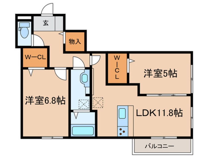 間取図 仮)エテルノ塚口