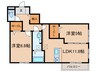 エテルノ塚口 2LDKの間取り