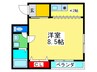 コ－ポ・シャイン 1Kの間取り