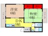 コ－ポシオン 2DKの間取り