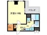 Ｂ－ＲＩＳＥ新町 1Kの間取り