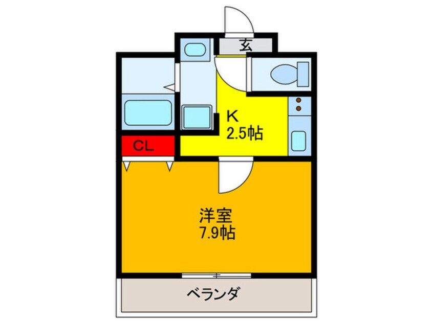 間取図 ヴィラナリ－太子橋今市