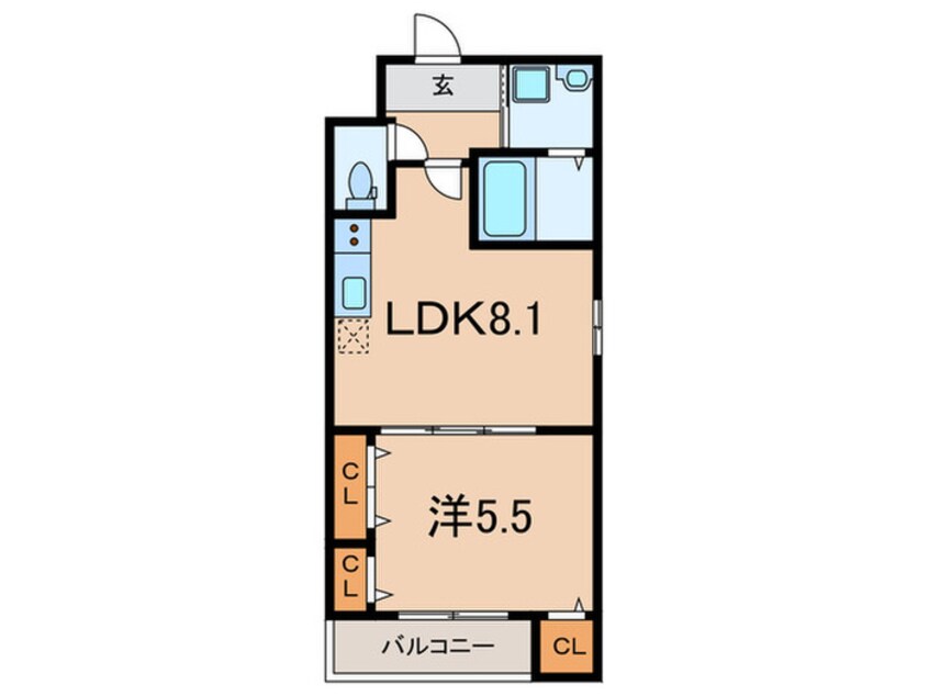 間取図 フジパレスＪＲ西宮駅北