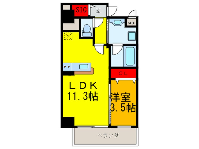 間取図 パンセ新町