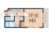 Brillia Court 龍谷大前 1Kの間取り