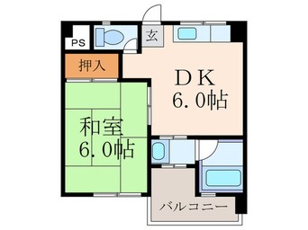 間取図 コ－ポ小松